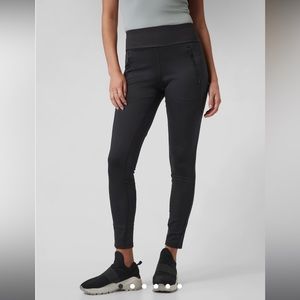 Athleta Peak Hybrid Fleece Tight in Black